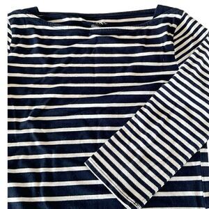 Merona Striped 3/4 Sleeve Tee  XS